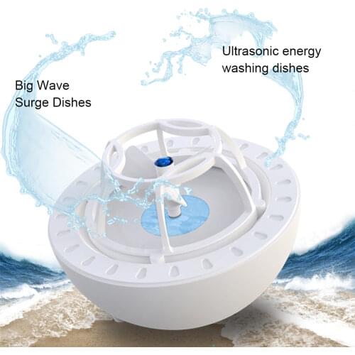 Multifunctional Ultrasonic Mini USB High Pressure Dishwasher Home Portable Fast Washing Dish Machine Kitchen Cleaner Implement