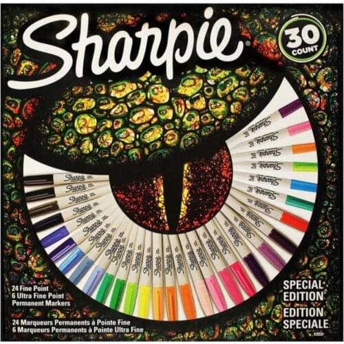 Sharpie set permanent fine 20-26-28-30 point marker pen stationery journal highlighter pen stationery supplies pencil