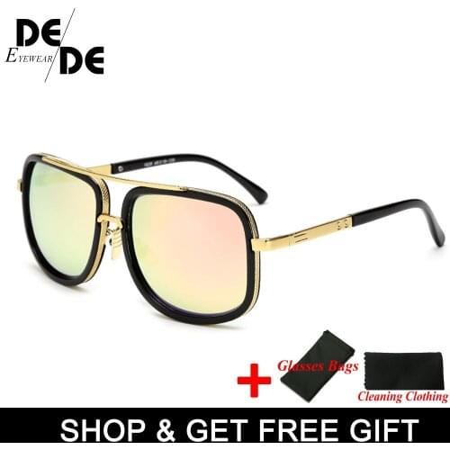 New Oversize Sunglasses women Brand Design Square Clear Gold Big Frame Female Gradient Sunglasses lunett de soleil femme