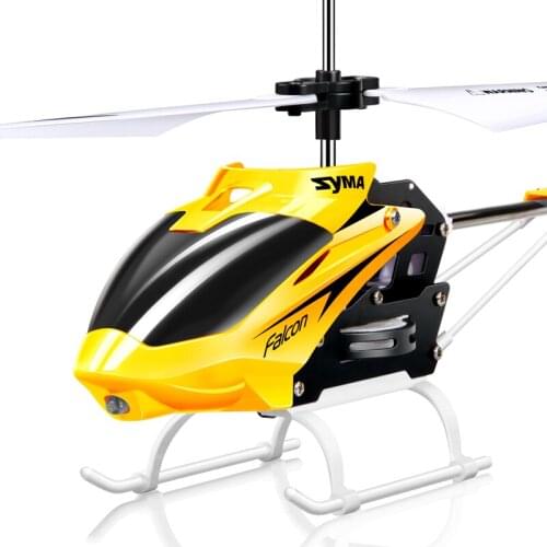 Original Syma W25 2.5 Channel Mini Remote Control Helicopter Drop Alloy Helicopter Children Birthday Gift Toy