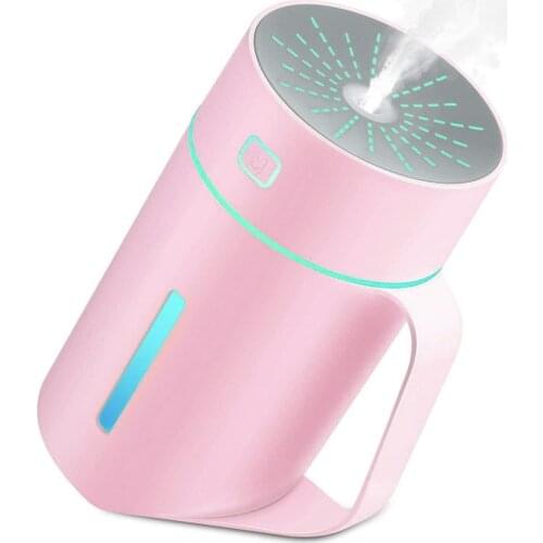 Air Freshener For Homes Portable Mini Air Humidifier 420ml Silent Colorful LED Light Desktop Atomizer Hydrating Device Low Noise
