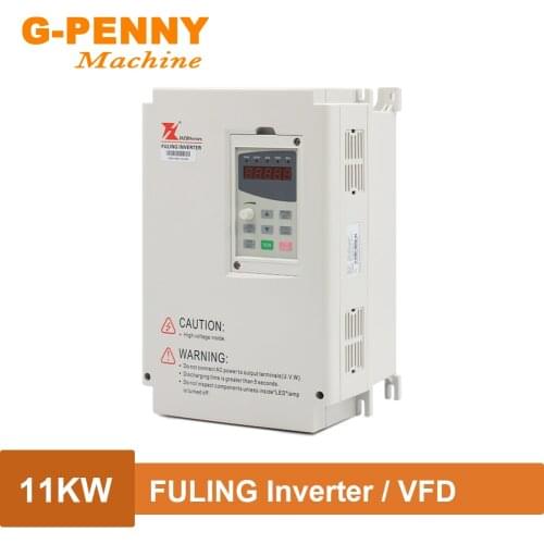 FULING Inverter VFD 11.0KW 220V/380V Variable Frequency Drive for spindle motor speed control 1000Hz 3-phase output 7A Current