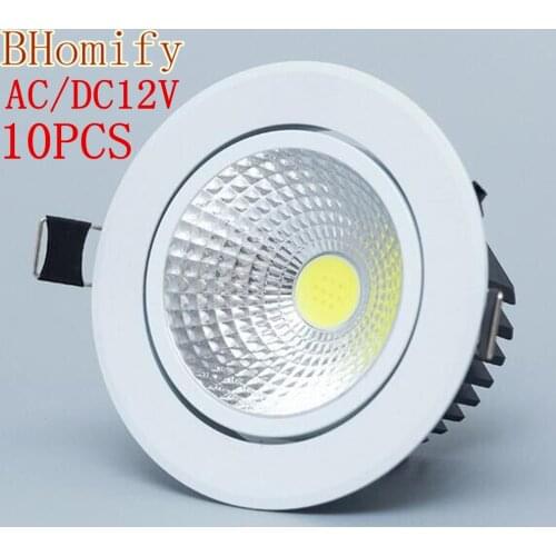 Dimmable Led downlight light COB Ceiling Spot Light 3w 5w 7w 12w AC/DC12V ceiling recessed Lights Indoor Lighting