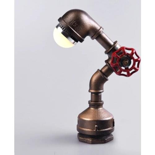 Rusty Loft Vintage Industrial Robot Table Light Edison Desk Reading Lamp Bedroom