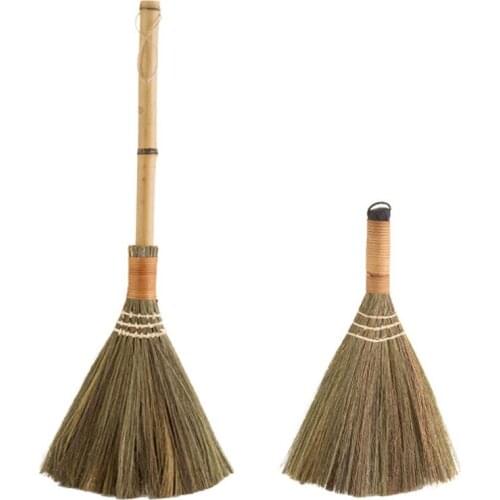 Vanzlife Wood Floor Sweeping Broom Soft Hair Fur Household Floor Cleaning Tools Manual Archaize Broom Sweeper