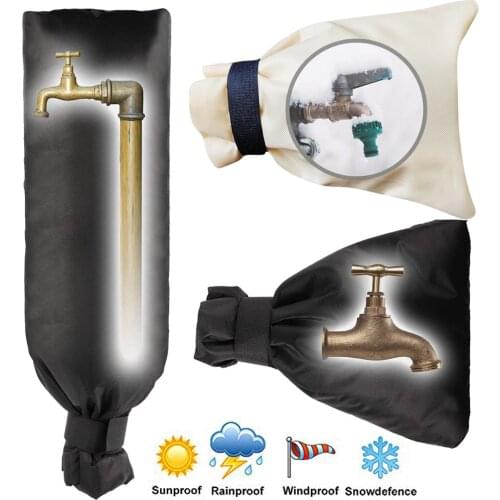 Antifreeze Protective Cover Outdoor Faucet Cover Anti-Freeze Hose Bib Water Faucet Frost Protector Winter Saving Tap D30