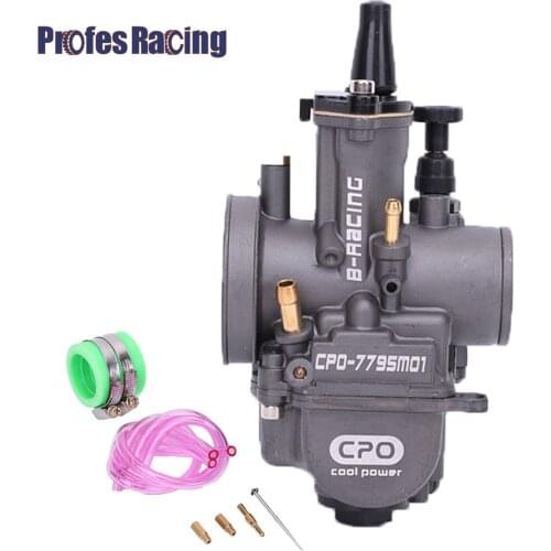 Universal PWK 28 30 32 34mm 2T 4T Motorcycle Carburetor With Power Jet for Mikuni Koso for ATV Suzuki Yamaha Honda