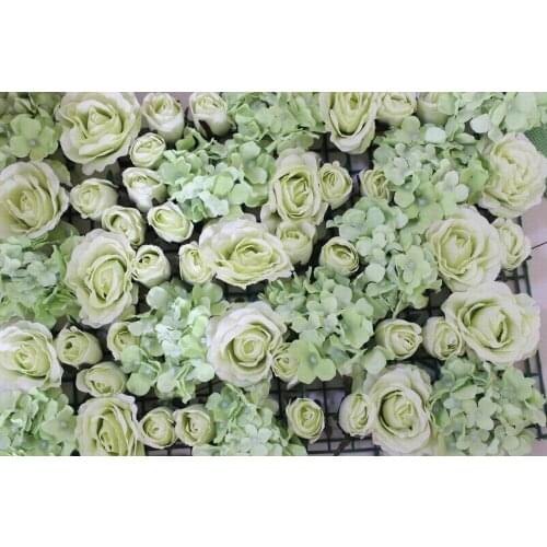 SPR Free Shipping-green- SPR wedding Artificial silk rose flower wall backdrop arch road lead market decoration