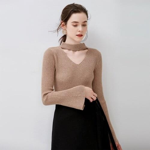 Women Sweaters And Pullovers Time-limited Feminino Blusas De Inverno Feminina Sweater Female V Collar Neck 2018 New