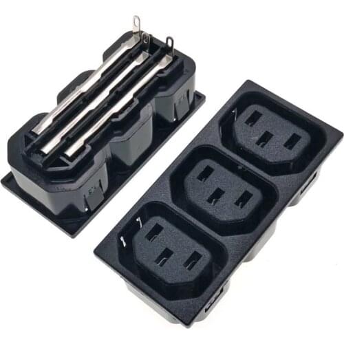 3 IN 1 - IEC320 C13 Female Panel Mount Power Inlet Socket AC250V 10A