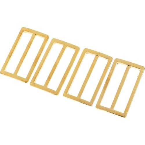 4 Pieces 38mm / 1.50'' Metal Tri Glide Slide Buckles Backpack Straps Webbing Craft Shoes Handbag Belt Adjuster