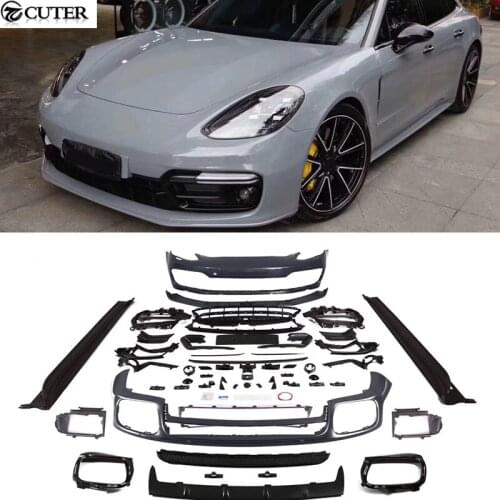 971 GTS style Car body kit PP front bumper side skirts rear diffuser for panamera 971 SportTurismo