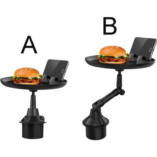 Car Cup Phone Mount Food Drink Tray for Cellphone Eating Snacks Bread Meal