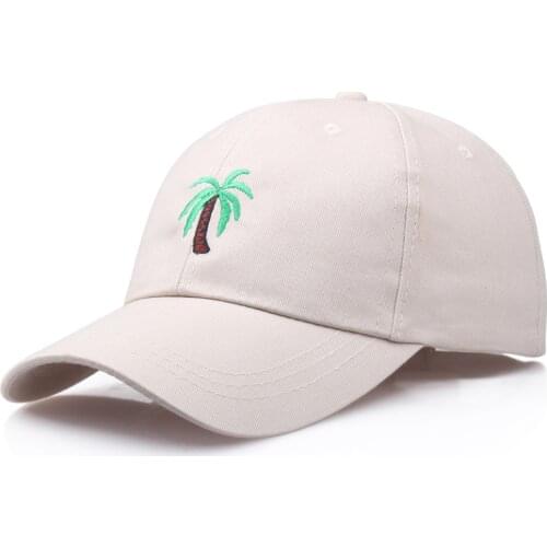 2019 New Fashion Cap Women Men Summer Spring Cotton Caps Women Coconut tree Solid Adult baseball Cap Snapback Women Cap Gift