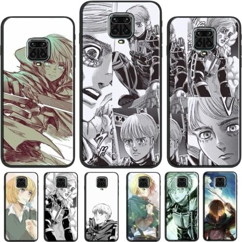 Armin Arlert Attack on Titan Anime Case For Redmi Note 9S 8T 7 Redmi Note8 Pro Note9 Pro Phone Cover For Redmi 9 9C 9A Case