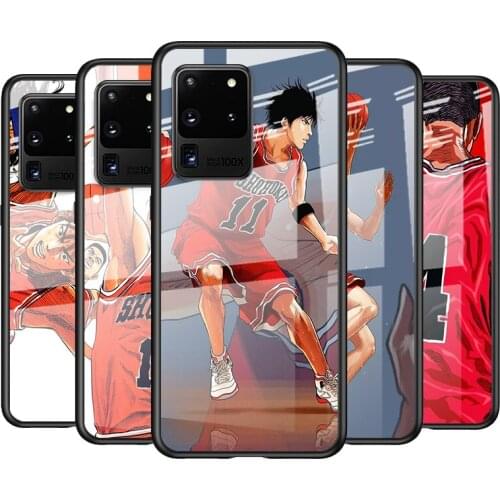 Tempered Glass Cover Cartoon Anime Slam Dunk For Samsung Galaxy S21 Ultra Plus 5G M51 M31 M21 Shockproof Shell Phone Case