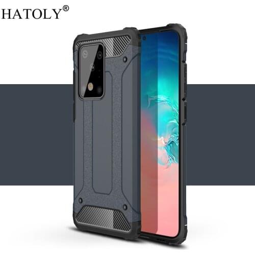 For Coque Samsung Galaxy S20 Ulltra Case Anti-knock Rugged Armor Back Cover Silicone Phone Bumper Case For Samsung S20 Ulltra