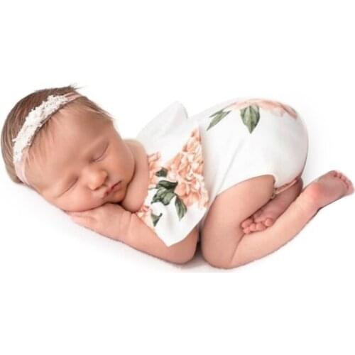 Baby Clothes Newborn Girl Boy Skirt Lace Clothes Headdress Flower Photo Photography Props Outfit Hair Band Clothes For Newbies