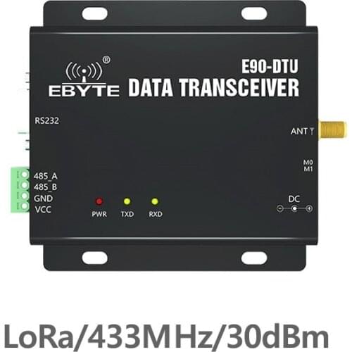 E90-DTU-433C30 RS232 RS485 433MHz 1W TCXO Wireless Transceiver Long Range 433 MHz Modbus Transceiver and Receiver Radio Modem