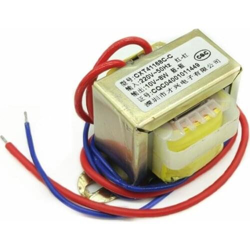 EI41-8W Transformer Power Transformer 8W 8VA 220V to 10V 0.8A 0.5A Universal Copper