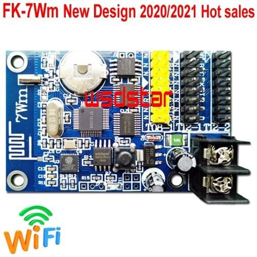 FK-7Wm WIFI LED controller card 1*HUB08+2*HUB12 512*32 Single color Dual color LED controller card