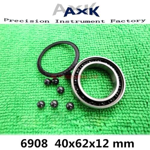 2019 New 6908 Hybrid Ceramic Bearing 40x62x12 Mm Abec-1 ( 1 Pc ) Bicycle Bottom Brackets & Spares 6908rs Si3n4 Ball Bearings