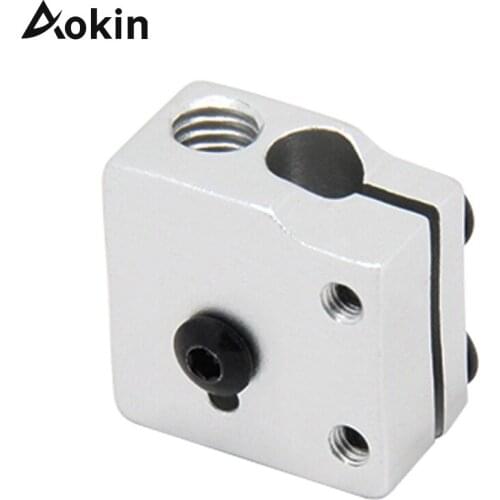 Hot Volcano Eruption Heat Block Hot End For 1.75/3mm Filament V5 V6 Extruder J-head Heater 3D Printers Part Heating Parts