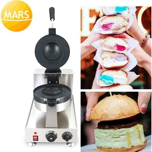 Italian Bread Krapfen Warmer Ice Cream Doughnut Machine Electric Sandwich Panini Press Maker 220V/110V Cream Puffs Machine