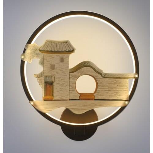 Classical Aluminum Wall Lamp Creative Living Room Wall Light Bulb Tea Room Restaurant Corridor Decoration Bedroom Wall Lamps