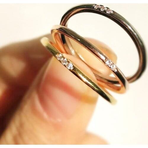 New Fashion Fine Rings Women Minimalist Engagement Ring Bride Hand Accessories Mujer Crystal Ziron Finger Ring