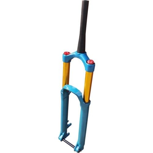 Kalosse 110*15MM Barrel Shaft Mountain Bike Front Fork 26/27.5/29 Inch Bicycle Air Suspension