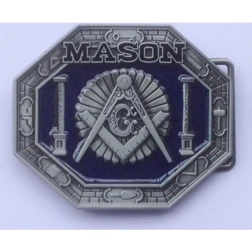 The Mason belt buckle with pewter finish JF-BY319 suitable for 4cm wideth belt with continous stock