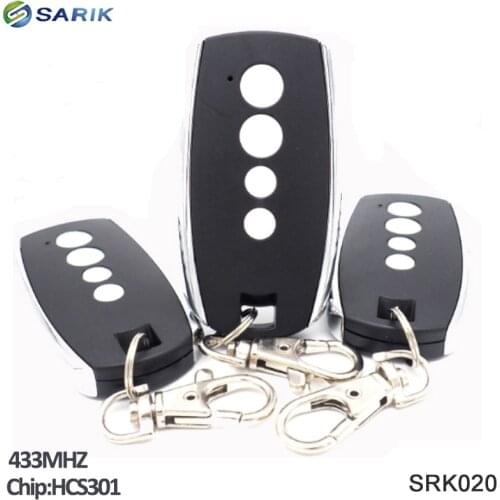 10PCS 433mhz Rolling code remote control HCS301 for garage door 4 buttons metal case transmitter