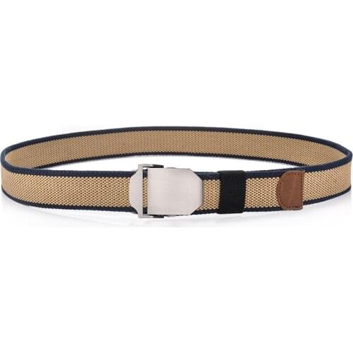 Knitted thick canvas belt decoration belt Male female pin buckle canvas strap men womens elastic belt For Jeans NS26