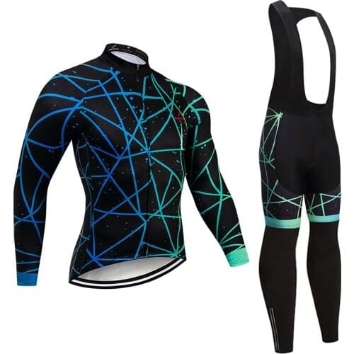 Crossrider 2021 Pro Team Cycling Jersey 9D Set MTB Bike Clothing Men Ropa Ciclismo Winter Thermal Fleece Bicycle Cycling Wear