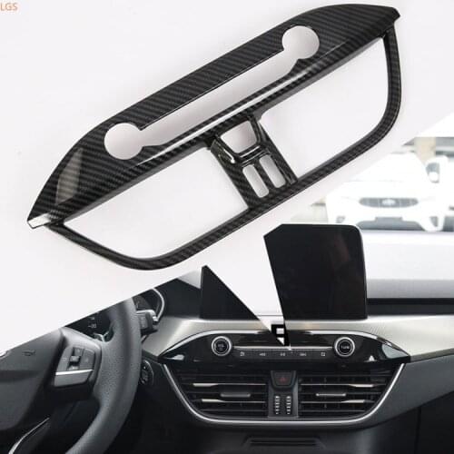 For Ford focus 2019-2020 High-quality ABS Chrome intermediate air conditioner outlet Decorative frame Car styling