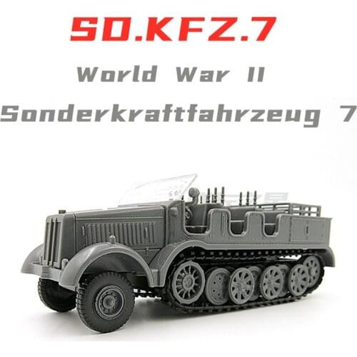 Ww2 German Army 1/72 Diecast Sonderkraftfahrzeug 7 Models Military Machine Assembling Chariot Model Toys