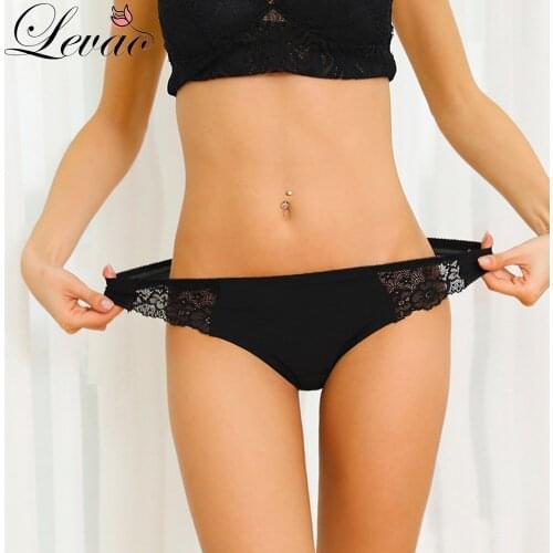 LEVAO Women Sexy Panties Seamless Lingerie Thongs Ice Silk G-String Panty Set Briefs Underwear Underpants Female Intimates