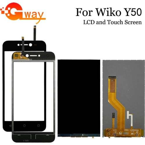 5.0 inch For Wiko Y50 LCD Display + Touch Screen Digitizer separate For Wiko Y50 Phone Repalcement +Tools