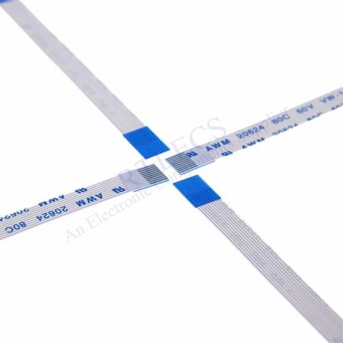 100pcs/lot Flexible flat cable FFC 10 PIN 0.5mm pitch Ribbon Flat 100MM Length same sides