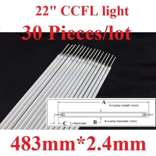 30 Pieces/lot 22" 22 inch monitor CCFL light backlight 483mm(48.3cm)*2.4mm