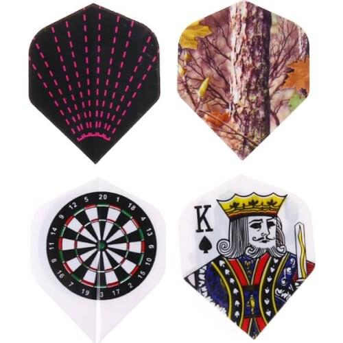 50pcs Standard Dart Flights Nice Outdoor Wing Tail Professional PVC Darts Flight U7EF