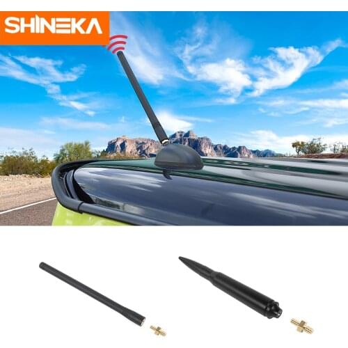 SHINEKA Car Aerials For Suzuki Jimny 2019+ Car AM FM Metal Modified Radio Signal Antenna Accessories For Suzuki Jimny 2019 2020