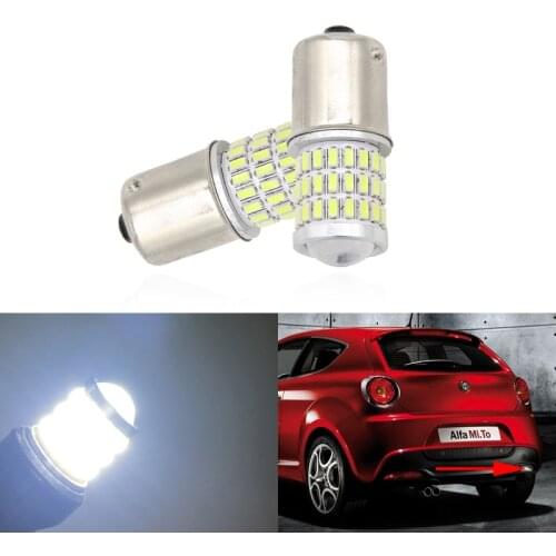 For Alfa Romeo Mito 2008-2017 1156 Canbus BA15S/P21W S25 White Led Backup Reverse Light Bulb
