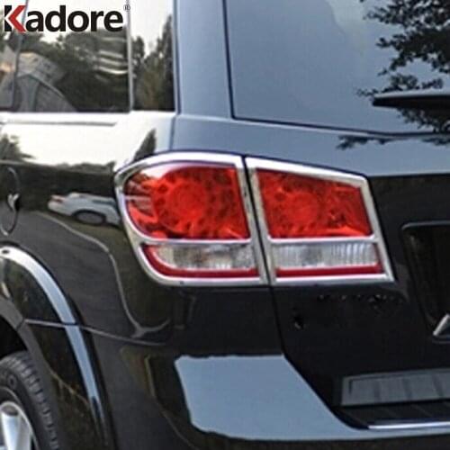 For Dodge Journey JCVU JC For Fiat Freemont 2012 2013 2014 Chrome Rear Taillight Sticker Cover Tail Light Lamp Trim Car Styling