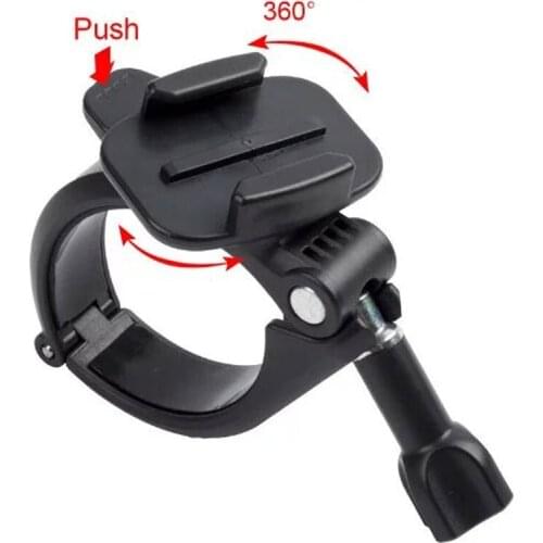 New Handlebar Fixed Clip Holder for Gopro SJCAM Xiaoyi Tube Pole Clamp 25mm to 55mm Stick Holder for Gopro 5/4/3+ xiaoyi 4k