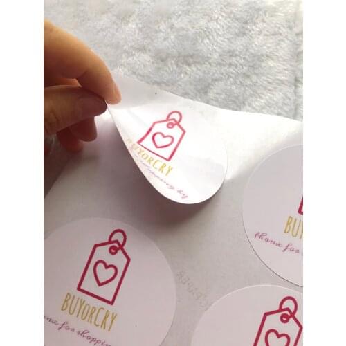 6.5x7cm Design Your Own Custom Personalized Logo Image Oval glossy Sticker