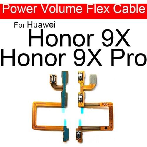 Power Volume Button On / Off Key Flex Cable For Huawei Honor 9X HLK-AL00 Power Volume Side Button Flex Ribbon Replacement Parts