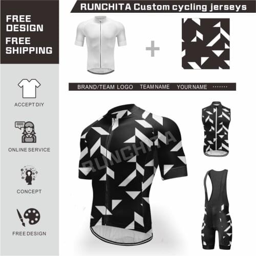 Cycling Jersey Set Biking T-Shirts And Bib Shorts Breathable 19D Gel Pad Maillot Ciclismo Hombre MTB Outdoor Sports