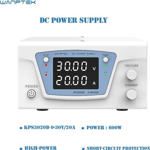 KPS3020D New Upgrade Encoders High-Power 0-30V 0-20A Digital Display Program-Controlled Switching DC Regulated Power Supply